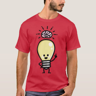T-shirt Idée génie créatif ampoule lumière cerveau créativ