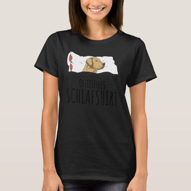 T-shirt Idée officielle du pyjama du Labrador (Devant)