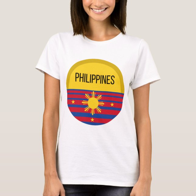 T-shirt Idées de design mignonne Philippines Coucher de so (Devant)