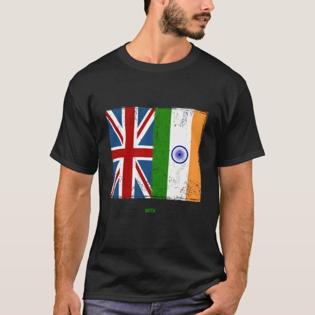 T-shirt Idées De Drapeau Indien Pour Les Enfants Union Jac (Devant)