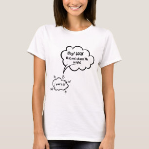 T-shirt Idiot drôle en forme de nuage