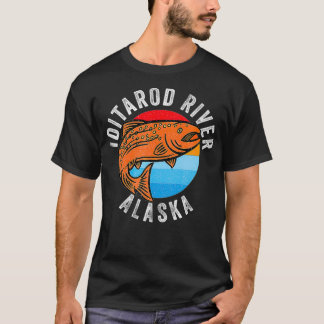 T-shirt Iditarod River Alaska Salmon Fishing Angler Gift 