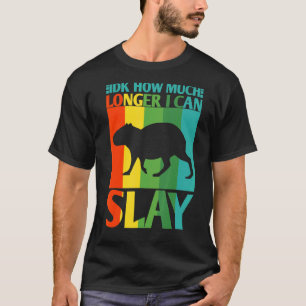 T-shirt Idk Combien De Temps Je Peux Laisser Capybara Mème