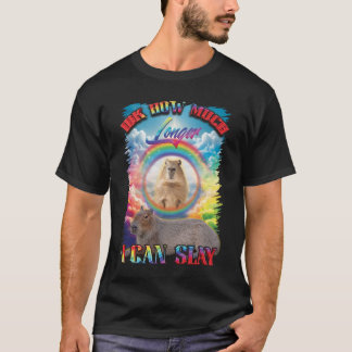 T-shirt Idk Combien De Temps Je Peux Laisser Capybara Rain