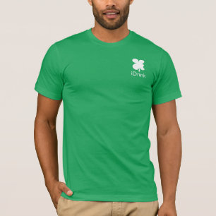 T-shirt iDrink  chanceux shamrock St Patrick's Day