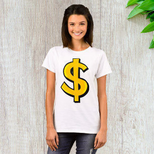 T-shirt Iellow dollar