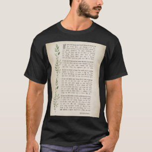 T-shirt IF, Poème inspiré de Rudyard Kipling