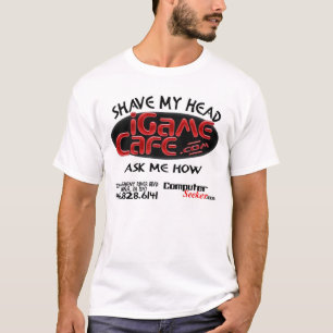 T-shirt iGameCafe - rasez ma tête