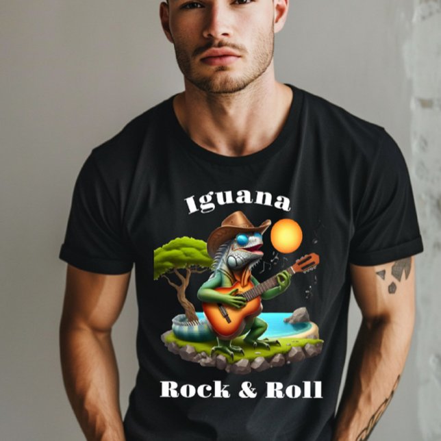 T-shirt Iguana Serenading Rock Dweller (Créateur téléchargé)