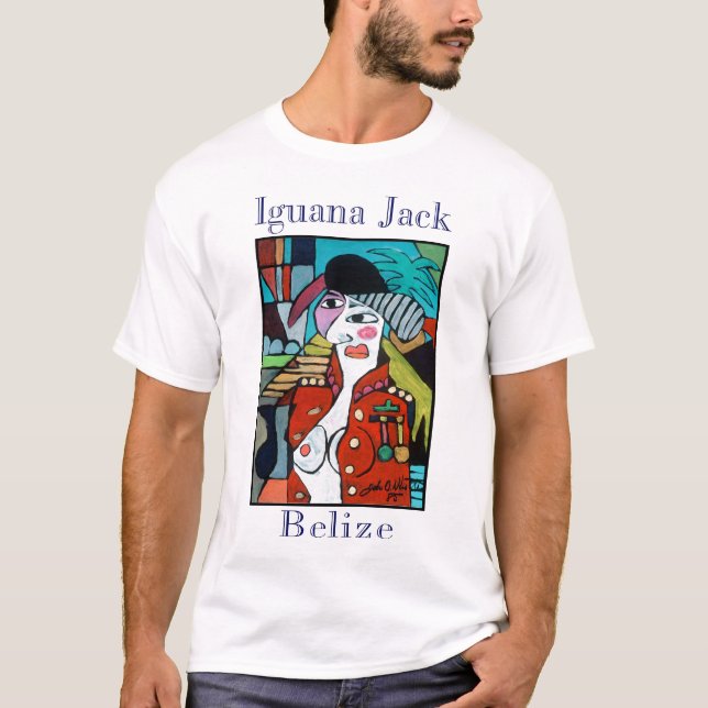 T-shirt Iguane Jack de Belize (Devant)