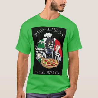 T-shirt Iguro Obanai Serpent Pillar Papa Iguros Pizza