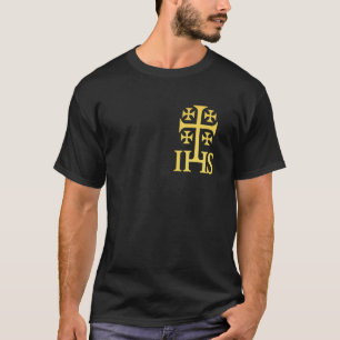 T-shirt IHS Christogram symbole catholique chrétien - Jésu