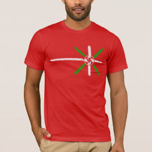 T-shirt Ikurriña et Lauburu dessinés par craie originale