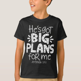 T-shirt Il a de grands projets pour moi Christian Children