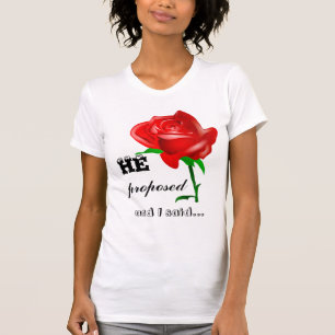 T-shirt Il a proposé et j'ai dit oui la célébration de