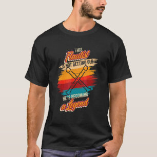 T-shirt Il Devient Une Légende Flutiste Anniversaire Flute