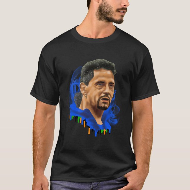 T-shirt Il Divin Codino Joueur de football (Devant)