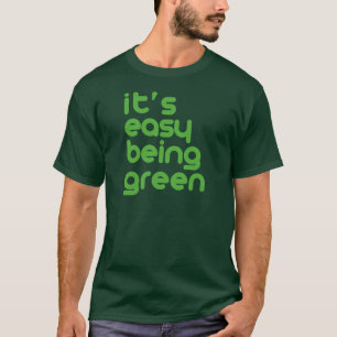 T-shirt Il est être facile vert