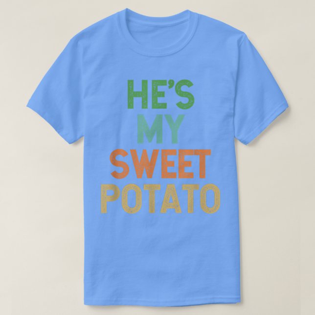 T-shirt Il est ma pomme de terre douce I Yam Thanksgiving  (Design devant)