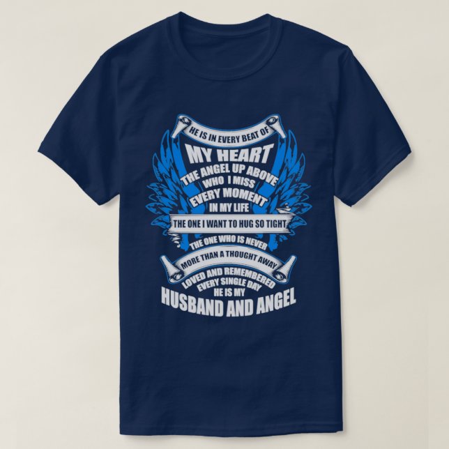 T-shirt Il Est Mon Mari Et Mon Ange (Design devant)