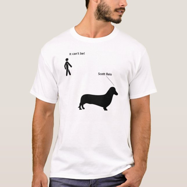 T-shirt Il est ne peut pas être… Scott Baio (Devant)