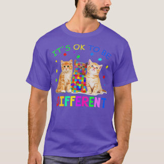 T-shirt Il Est Ok D'Être Différent Sensibilisation sur l'a