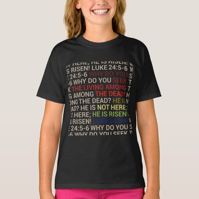 T-shirt Il est ressuscité (Devant)