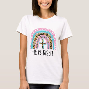 T-shirt Il Est Ressuscité Bible Jésus Résurrection Pâques