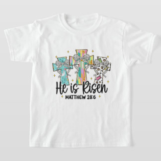 T-shirt Il est ressuscité Christian Pâques Bible Verse