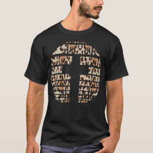 T-shirt Il Est Ressuscité Croix Léopard Croix Pâques