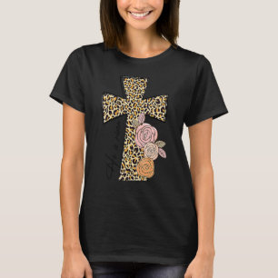 T-shirt Il est ressuscité Leopard Arc-en-ciel Christian Jé
