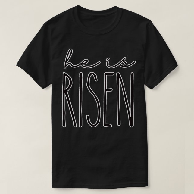 T-shirt Il Est Ressuscité Pâques Panier Religieux 1 (Design devant)