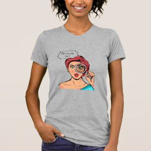 T-shirt Il est sur la liste dans Heather Grey