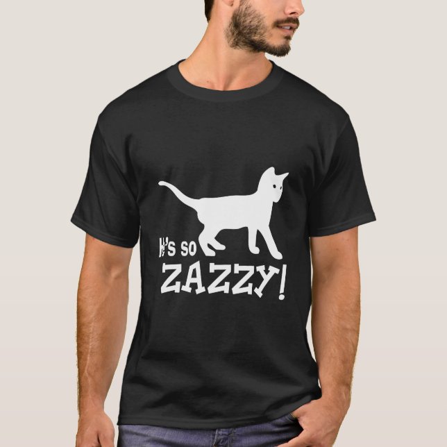 T-shirt Il est tellement Zazzy - Amoureux des chats (Devant)