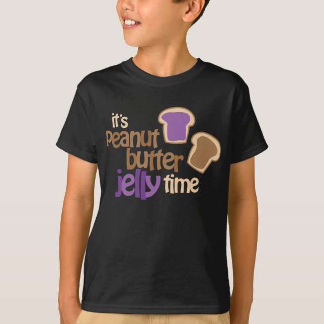 T-shirt Il est temps de gelée de beurre d'arachide (Devant)