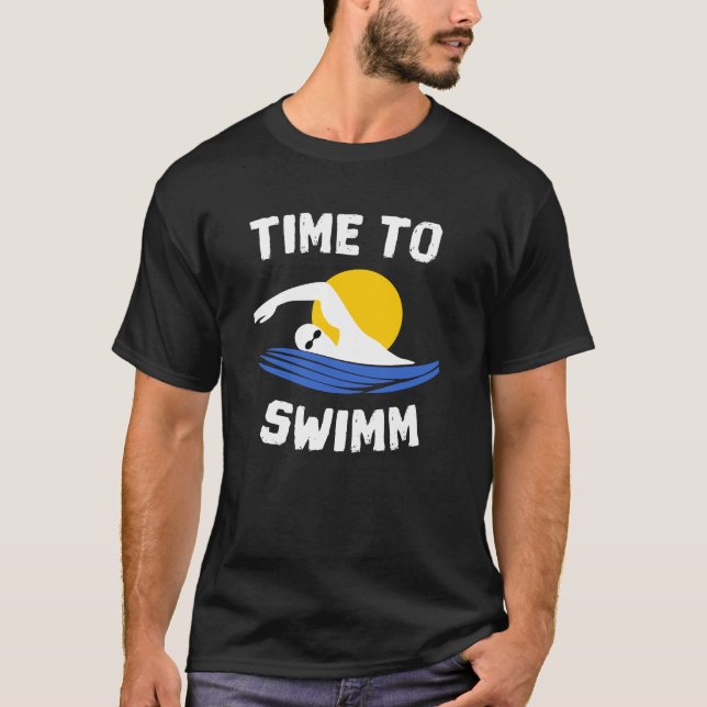 T-shirt Il est temps de nager (Devant)