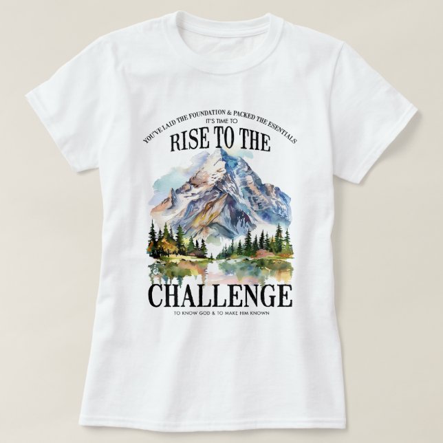 T-shirt Il est temps de relever le défi Essentials CC (Design devant)