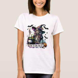T-shirt Il est temps de remuer le pot Halloween mal concep