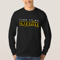 Il est temps d'être créatif typographie de motivat