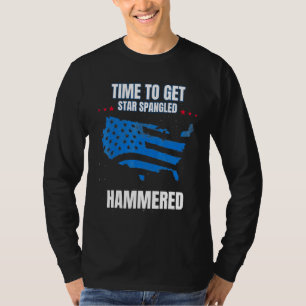 T-shirt Il Est Temps D'Obtenir L'Étoile Fête Frappée De Ha