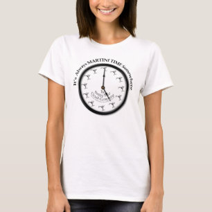 T-SHIRT IL EST TOUJOURS TEMPS DE MARTINI QUELQUE PART T-SH