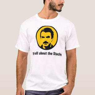 T-shirt Il est tout au sujet du Stache