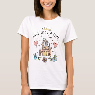 T-shirt "Il Était Une Fois" Tiré À La Main Le Château 