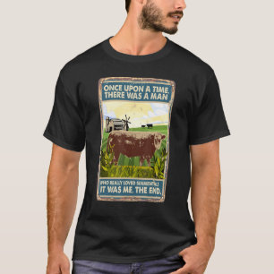 T-shirt Il était une fois un homme Éleveur de vaches Sim
