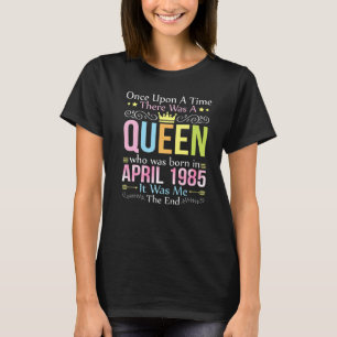 T-shirt Il Était Une Fois Une Reine Née Sur Un