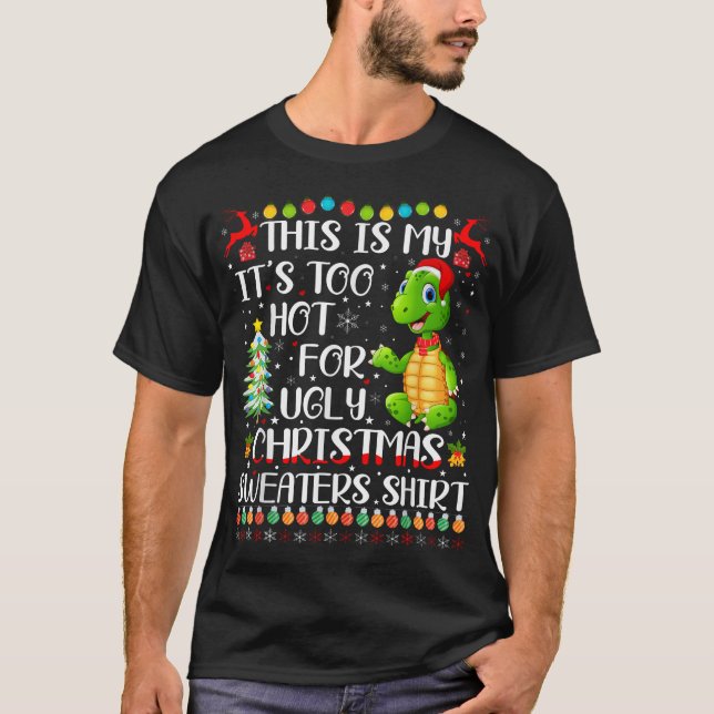 T-shirt Il Fait Trop Chaud Pour La Tortue Chauffante De No (Devant)