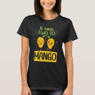 T-shirt Il Faut Deux À Mango Femmes Mangues Amour