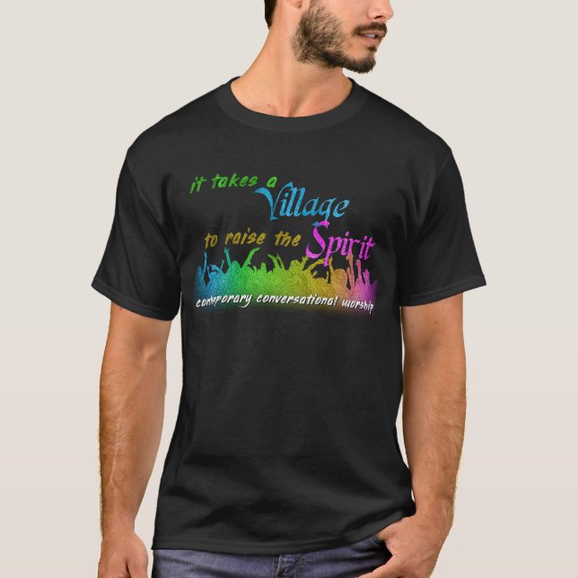 T-shirt Il Faut Un Village - Sombre (Devant)