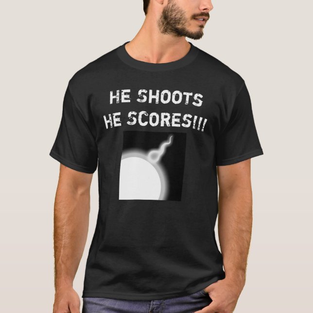 T-shirt Il le tire marque ! ! ! Chemise de la grossesse (Devant)