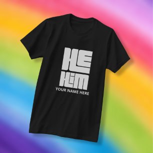 T-shirt Il Lui Grand Gras Pronounounounes en Blanc